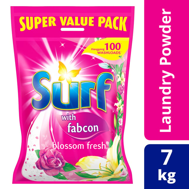 Surf Powder Detergent Blossom Fresh 7KG Pouch