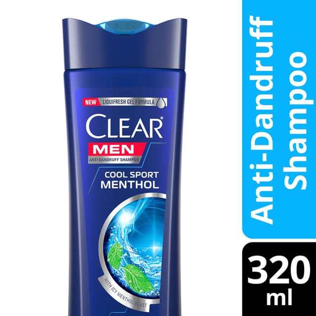 Clear Men Anti Dandruff Shampoo Cool Sport Menthol 320ml