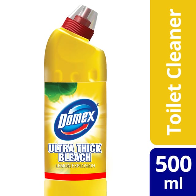 Domex Ultra Thick Bleach Toilet Cleaner Lemon 500ml Bottle