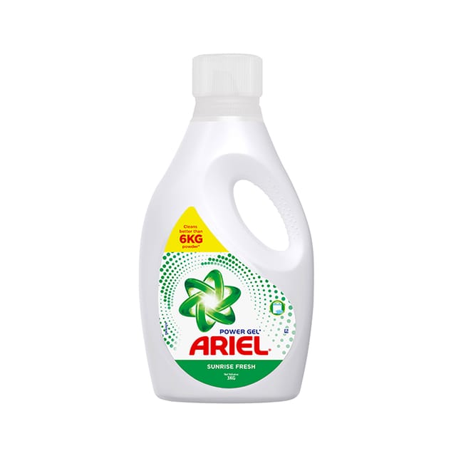Ariel Sunrise Fresh Liquid Laundry Detergent 3kg Bottle