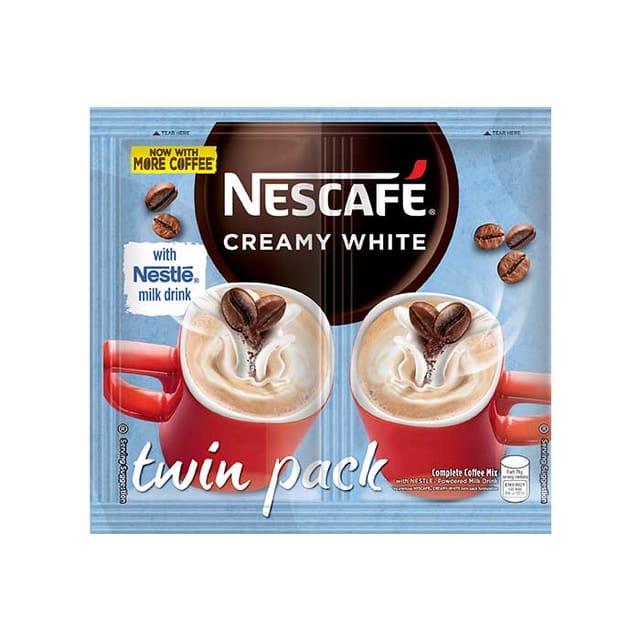 Nescafe Creamy White Twin Pack 58g Sachet
