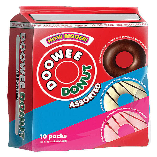Doowee Donut Assorted Bag 10 x 40g
