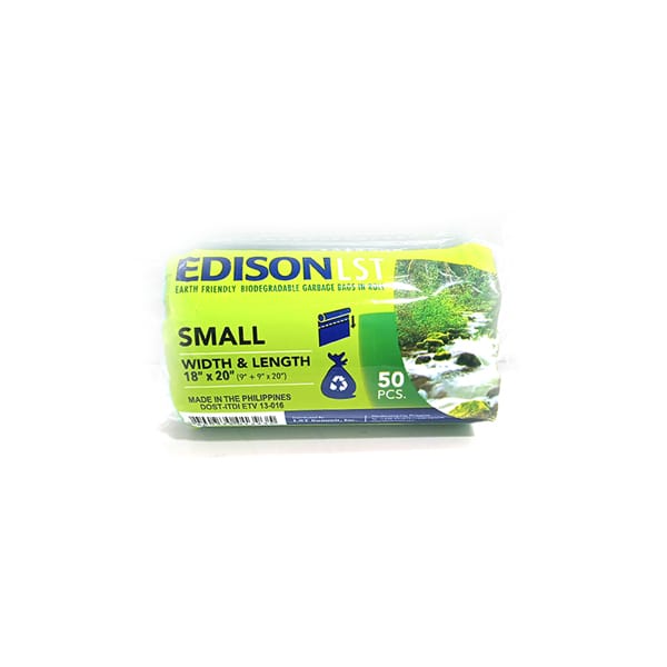 Edison Biodegradable Roll Bag Green Small 50s