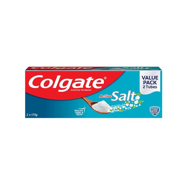 Colgate Toothpaste Active Salt 175g x 2
