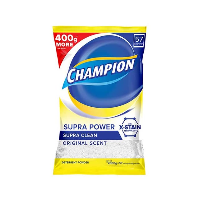 Champion Detergent Powder Supra Clean 2kg