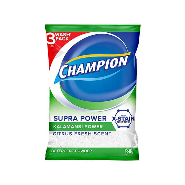 Champion Detergent Powder Nature Citrus Fresh 105g