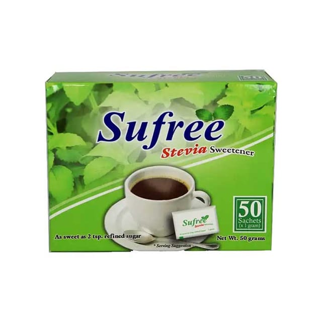 Peotraco Sufree Stevia Sweetener 50 x 1g