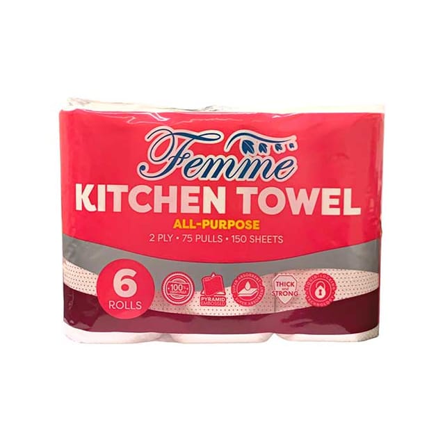 Femme Kichen Towel 75pulls 2ply 6s