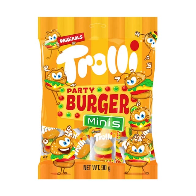 Trolli Gummi Sour Candy Mini Burger 90g