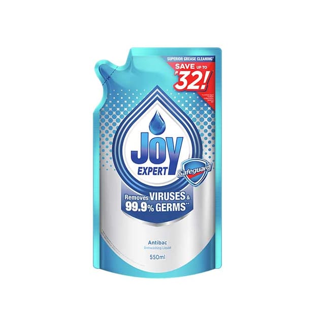 Joy Expert Antibac Safeguard Dishwashing Liquid 550ml Refill