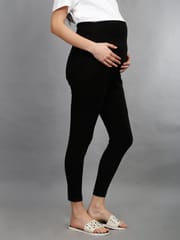 The Mom Store Comfy Maternity Leggings Black
