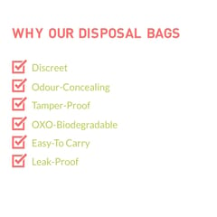Sirona Sanitary and Diapers Disposal Bag 15 Bags