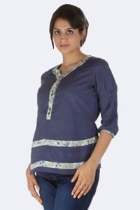Morph Maternity Dark Blue Nursing Shirt