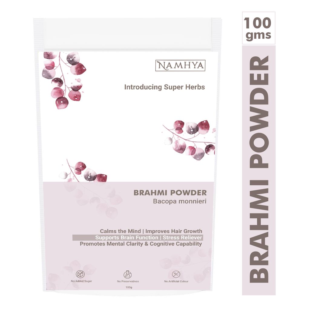 NAMHYA Brahmi Powder for Calming Mind - 100 Grams