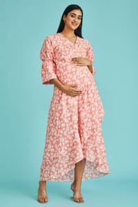 The Mama Project Arya Wrap Nursing Maternity Dress