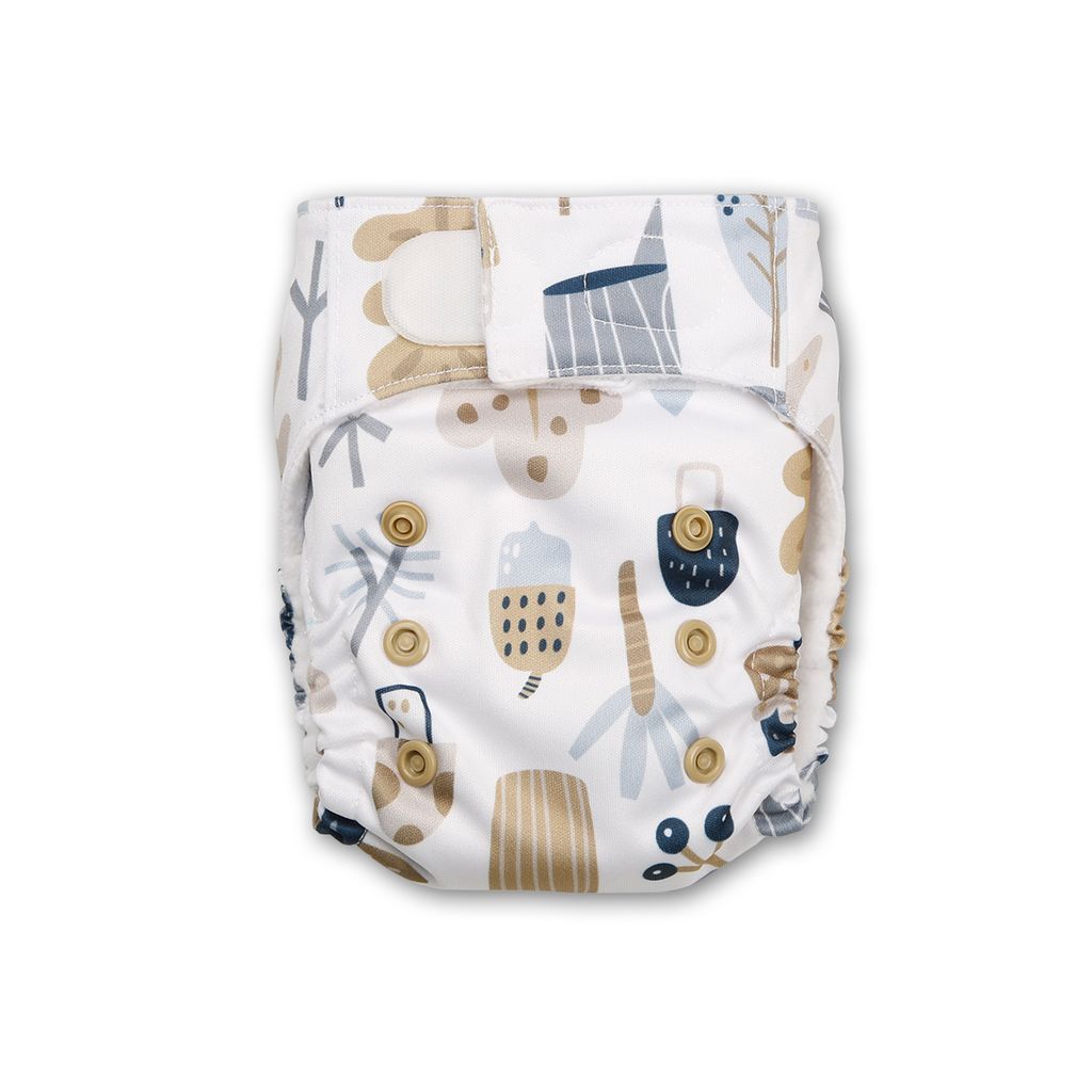 Just Bumm Newborn Baby Cloth Diaper - Enchanted Woods