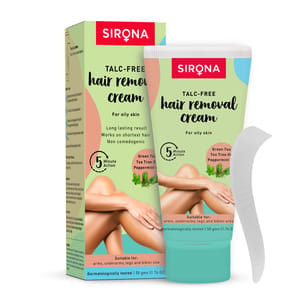 Sirona Hair Removal Cream with Green Tea and Tea Tree For Normal Skin, 50 gm