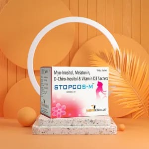 STOPCOS-M  (Myoinositol Powder  – Myoinositol 2 g, D-  chiroinositol 50 mg,  Melatonin 1mg and  Vitamin D3)