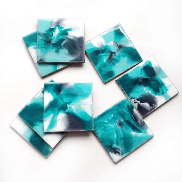 Abstract Resin Coasters