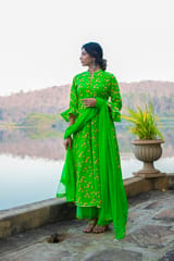 Green Mrig Salwar Suit