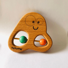 Wooden Rattle & Teether