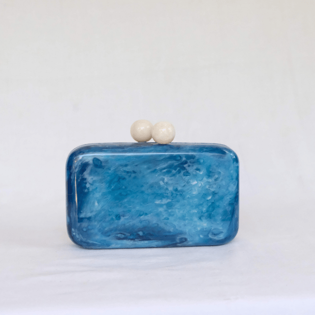 Blue Stone Clutch