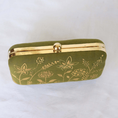 Floral Hand Painted Clutch