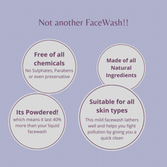 All Natural Facewash Powder