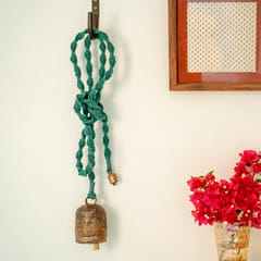 Meander Hand-Knotted Wind Chime with Metal Bell (Long)