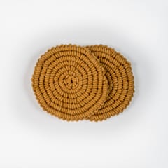 Spiral Hand-Knotted Coaster (Set of 2)