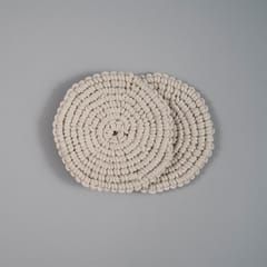 Spiral Hand-Knotted Coaster (Set of 2)