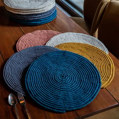 Spiral Hand-Knotted Placemat (set of 2)