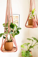 Ombre Interlaced Hand-Knotted Plant Hanger