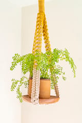 Ombre Intertwined Short Hand-Knotted Plant Hanger
