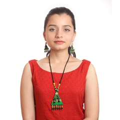 Tarpa Warli Hand-Painted Jewellery Set