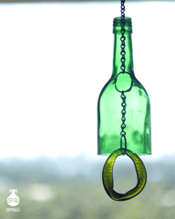 Wine Bottle Windchime