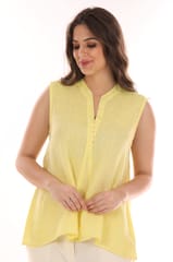linen pristine design sleeveless top