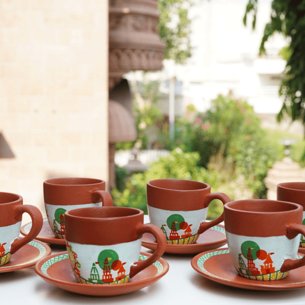 Terracotta Tea Cup Set- Make Your Chai Merrier!