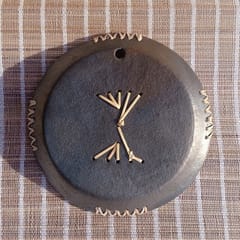 Longpi Black Pottery Wall Plate - Round