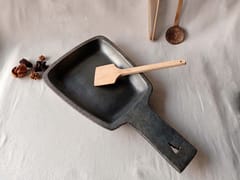 Longpi Black Pottery Skillet - Trapezium