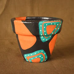 Block painted pot
