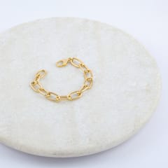 Solid Loop Bracelet with Charms