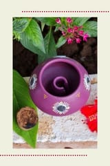 Traditional Oil Lamps: Purple (Set of 2)