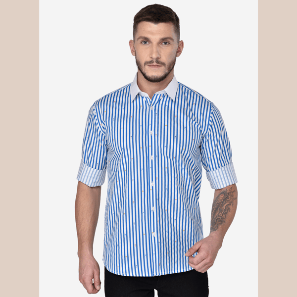 Ibiza Stripe Print Shirt