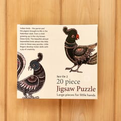 Puzzle 20 Pc Set Of 2 - Kalamkari - Birds