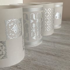 Silver Tea Light Covers - Set of 4