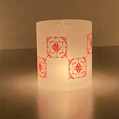 Red Tea Light Covers - Set of 4