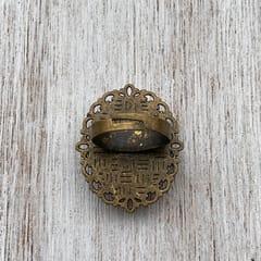 Ring - Gold Leaf Painted Medallion