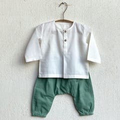 Koi Bag - Koi Mint & White Kurta + Mint Pants