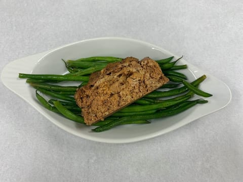 Lean Meatloaf with Lemon Herb Green Beans